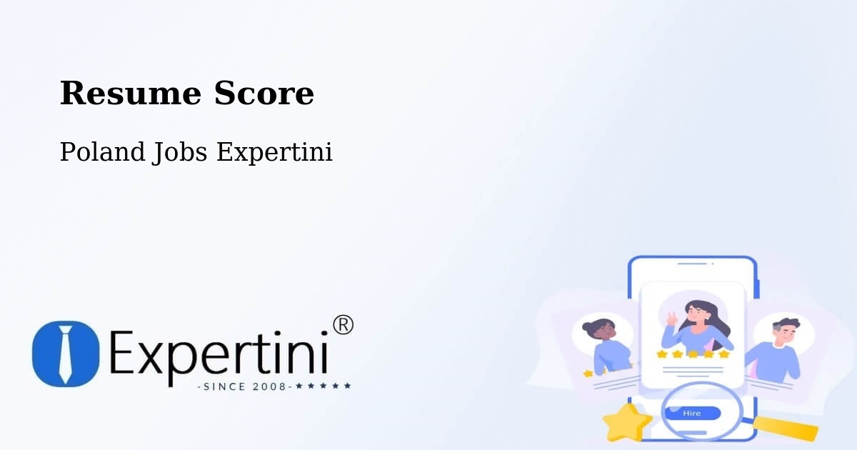 Resume Score & Job Description Match Tool – Wrocław - Poland Jobs Expertini